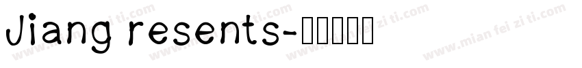 Jiang resents字体转换
